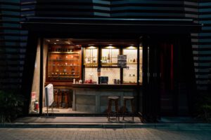 Dark bar in Japan