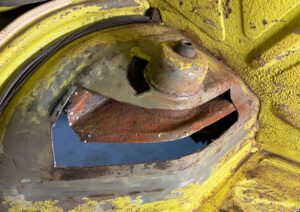Rust in rear shock tower area